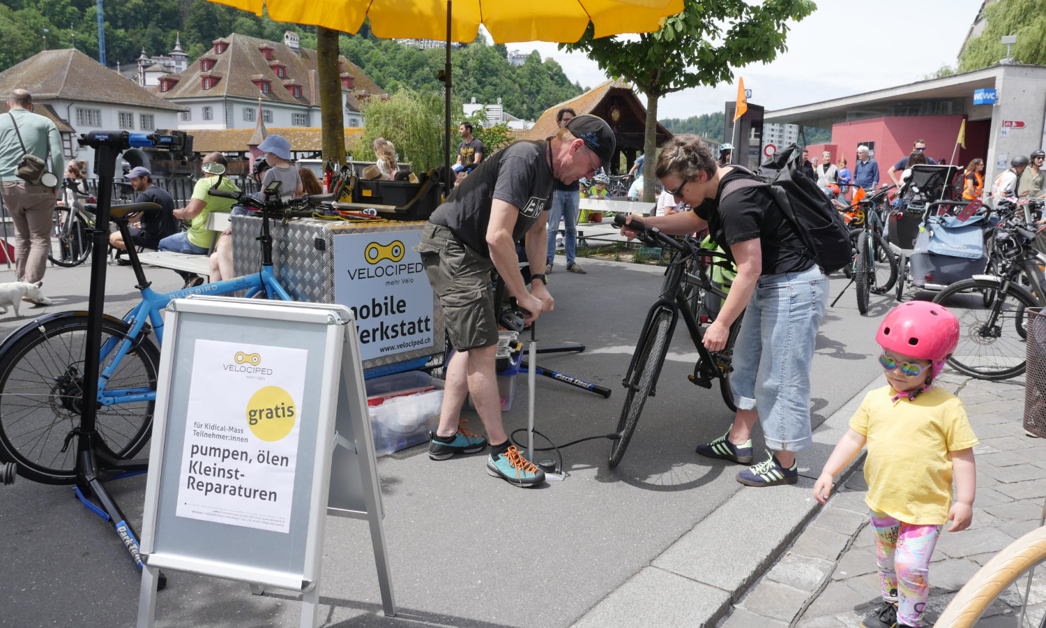 Racing-Support am Kidical Mass