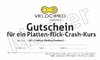 Gutschein für einen Crash-Kurs Platten flicken