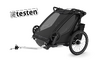 Testvelo Kinderanhänger Thule Chariot Cab 2, black/dark slate, onesize