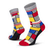 Le Patron Classic Jersey Look Socks mondrian grey 43-46