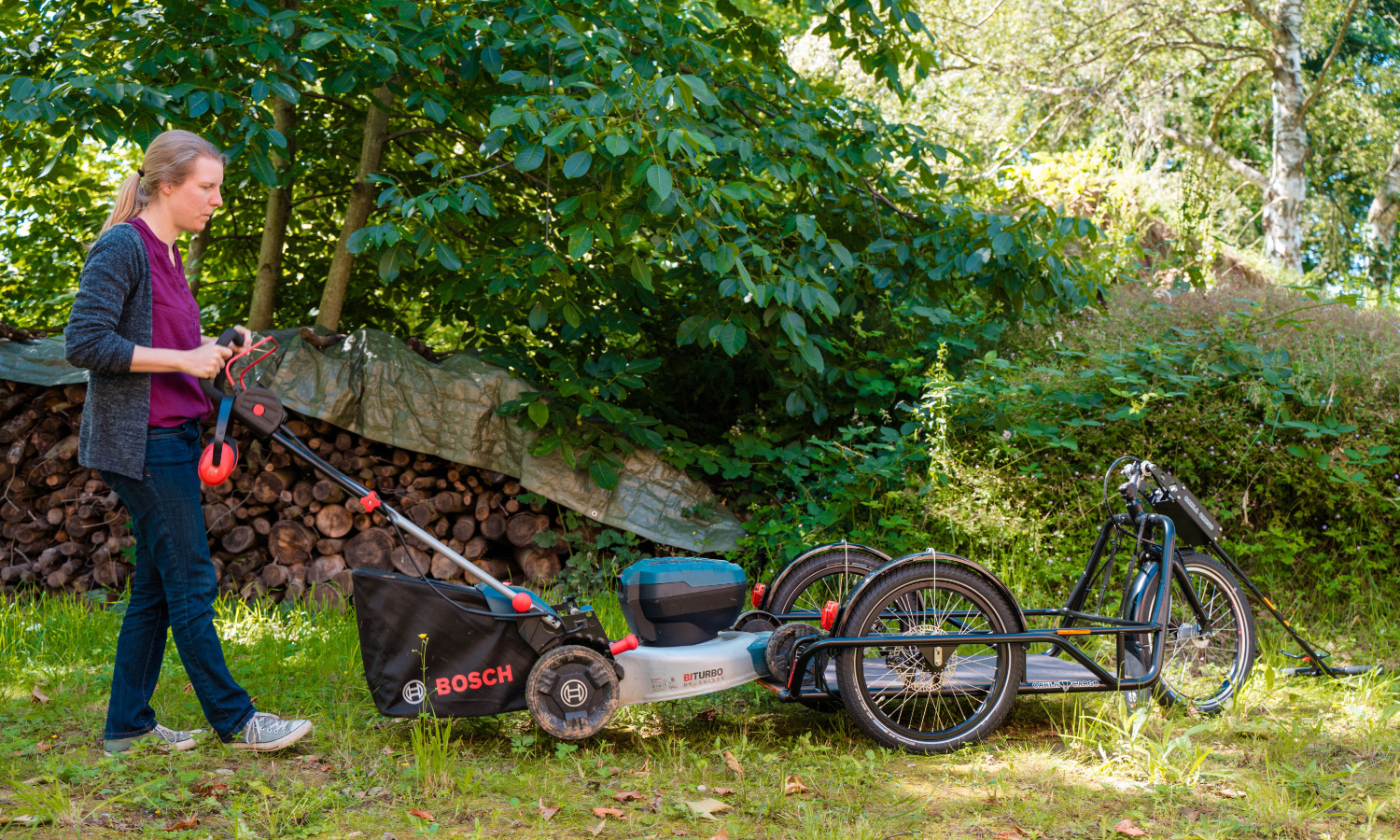 Carla-Cargo Anhänger, Velociped Kriens - Luzern